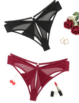 Sienna Mesh Cutout Thong