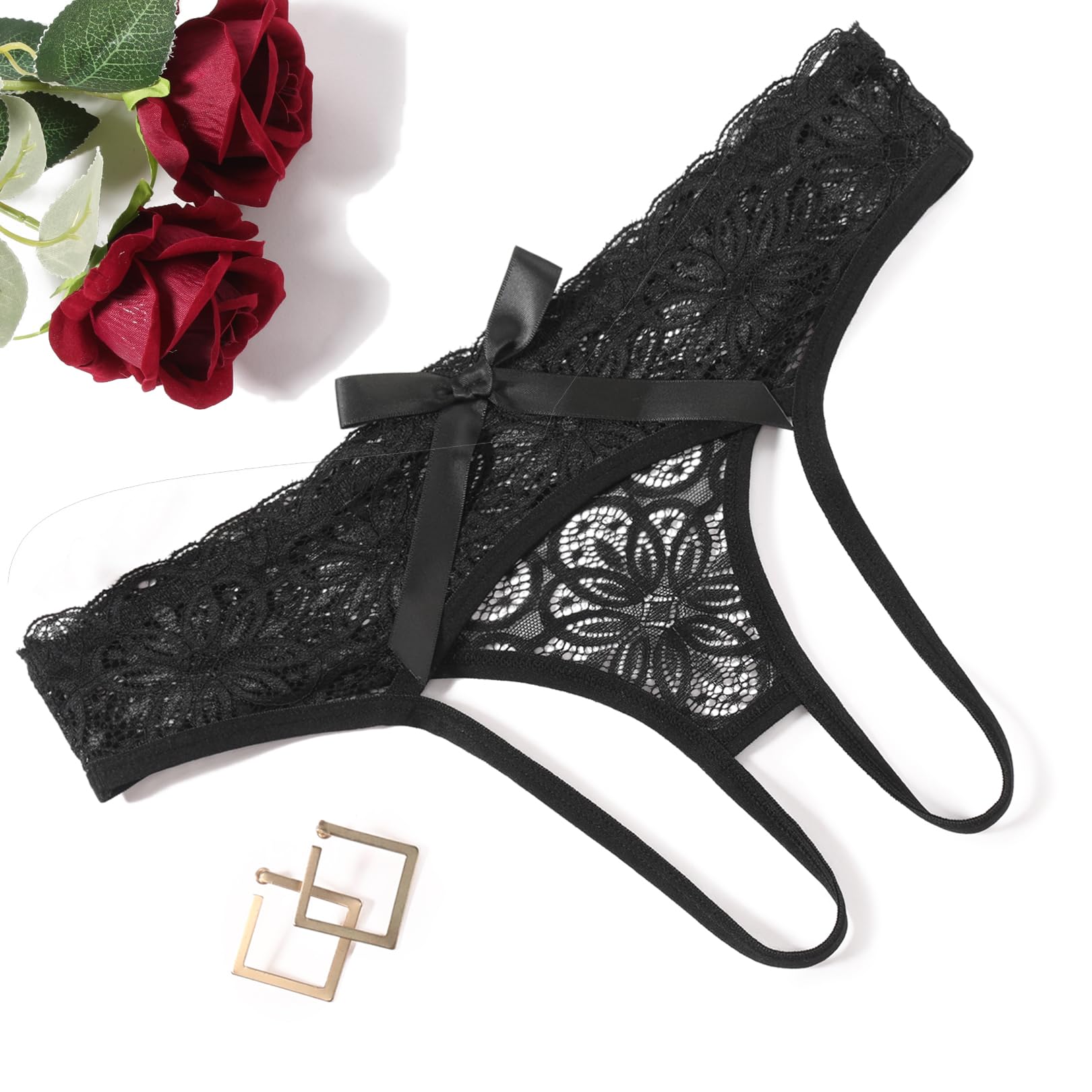 Rosalie Cheeky Crotchless Panty