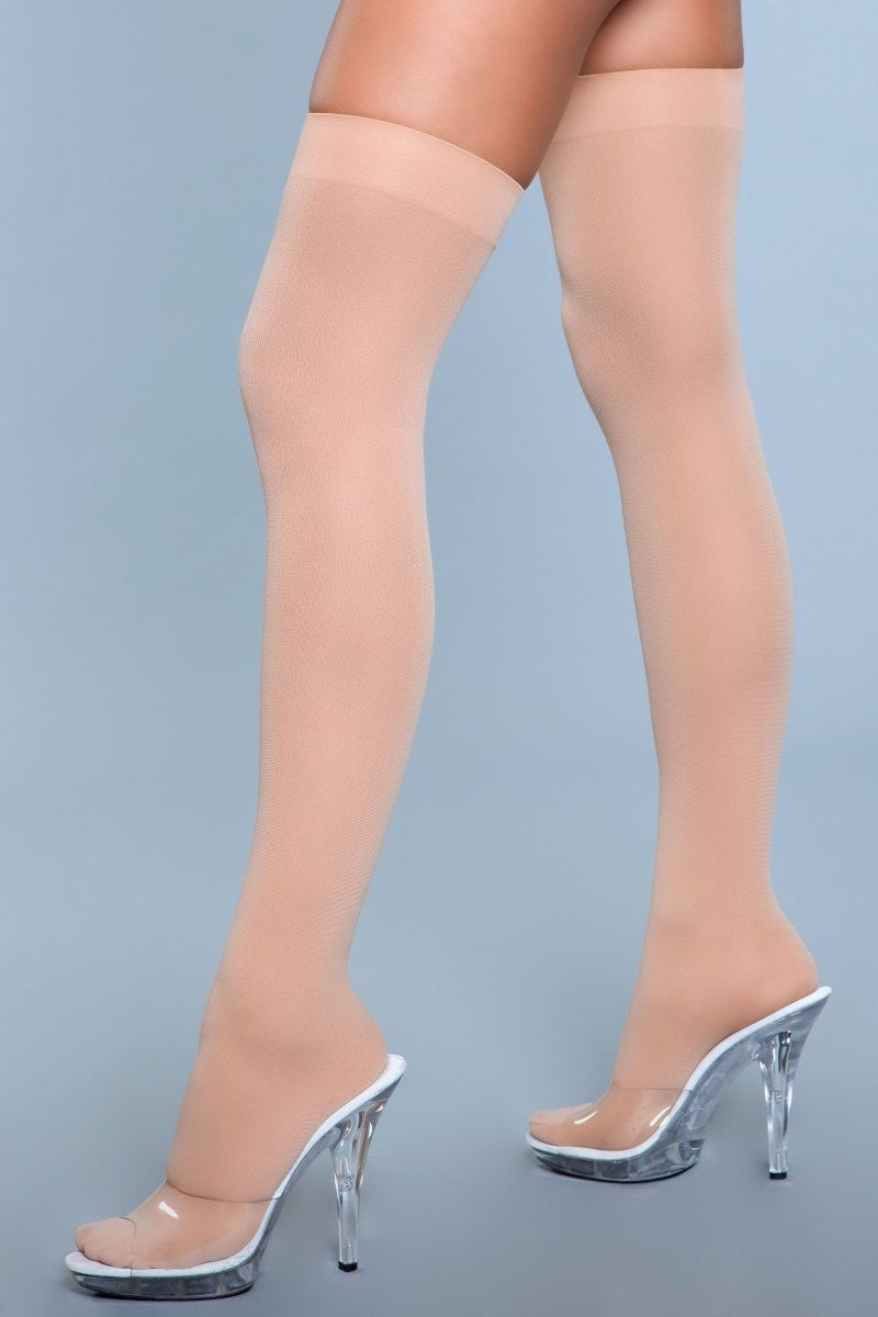 Romina Solid Band Thigh Highs