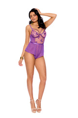 Raya Embroidered Mesh Teddy