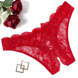Elodie Floral Lace Crotchless Panty