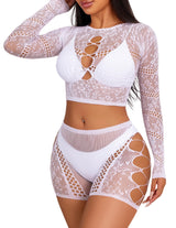 Midnight Rebel Fishnet Set