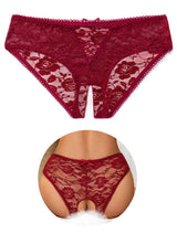 Brielle Crisscross Lace Crotchless Panty