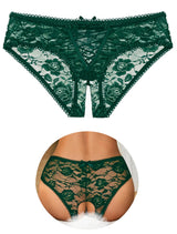 Brielle Crisscross Lace Crotchless Panty