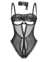 Shadow Fit Crotchless Bodysuit