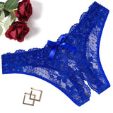 Elodie Floral Lace Crotchless Panty