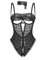 Shadow Fit Crotchless Bodysuit