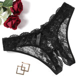 Elodie Floral Lace Crotchless Panty
