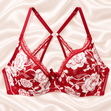Belladira Floral Lace Strappy Underwire Bra