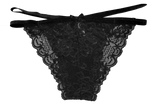 Lace Cheeky with Elastic Straps, XS-2X