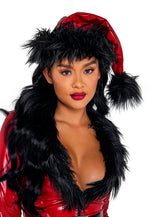 vinyl-faux-fur-santa-hat