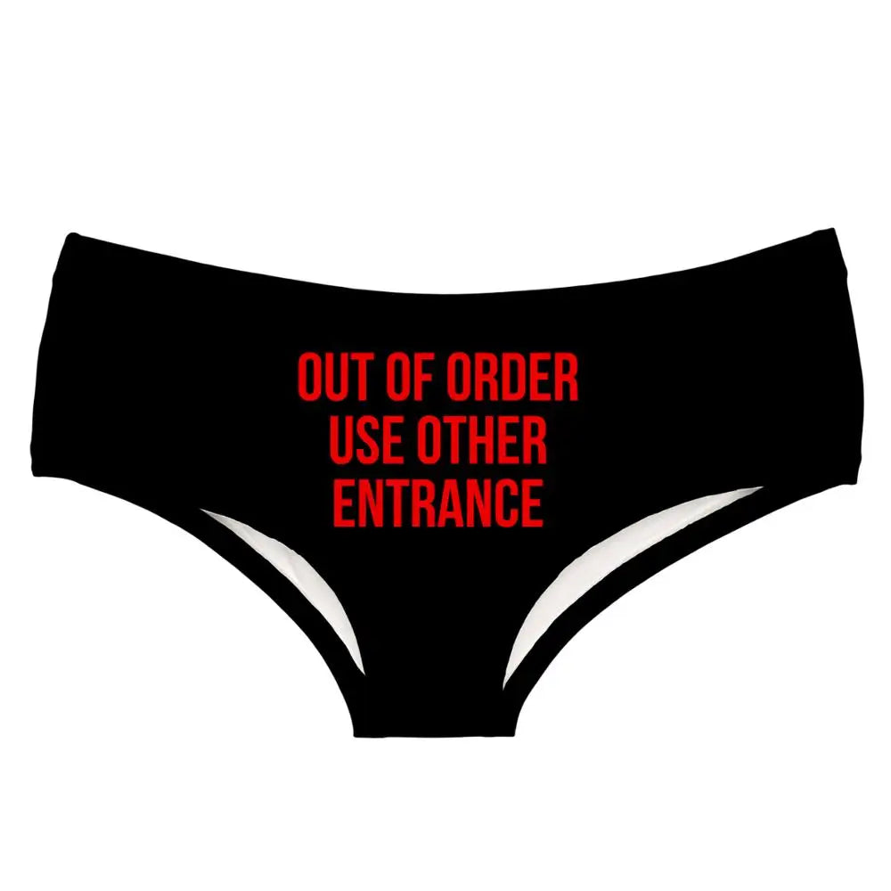 Out Of Order Advisory Panty