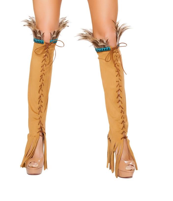 pair-of-lace-up-suede-leg-warmer