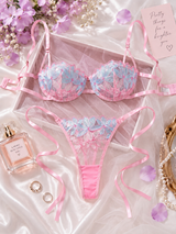 Liora Floral Embroidered Bra & Panty Set