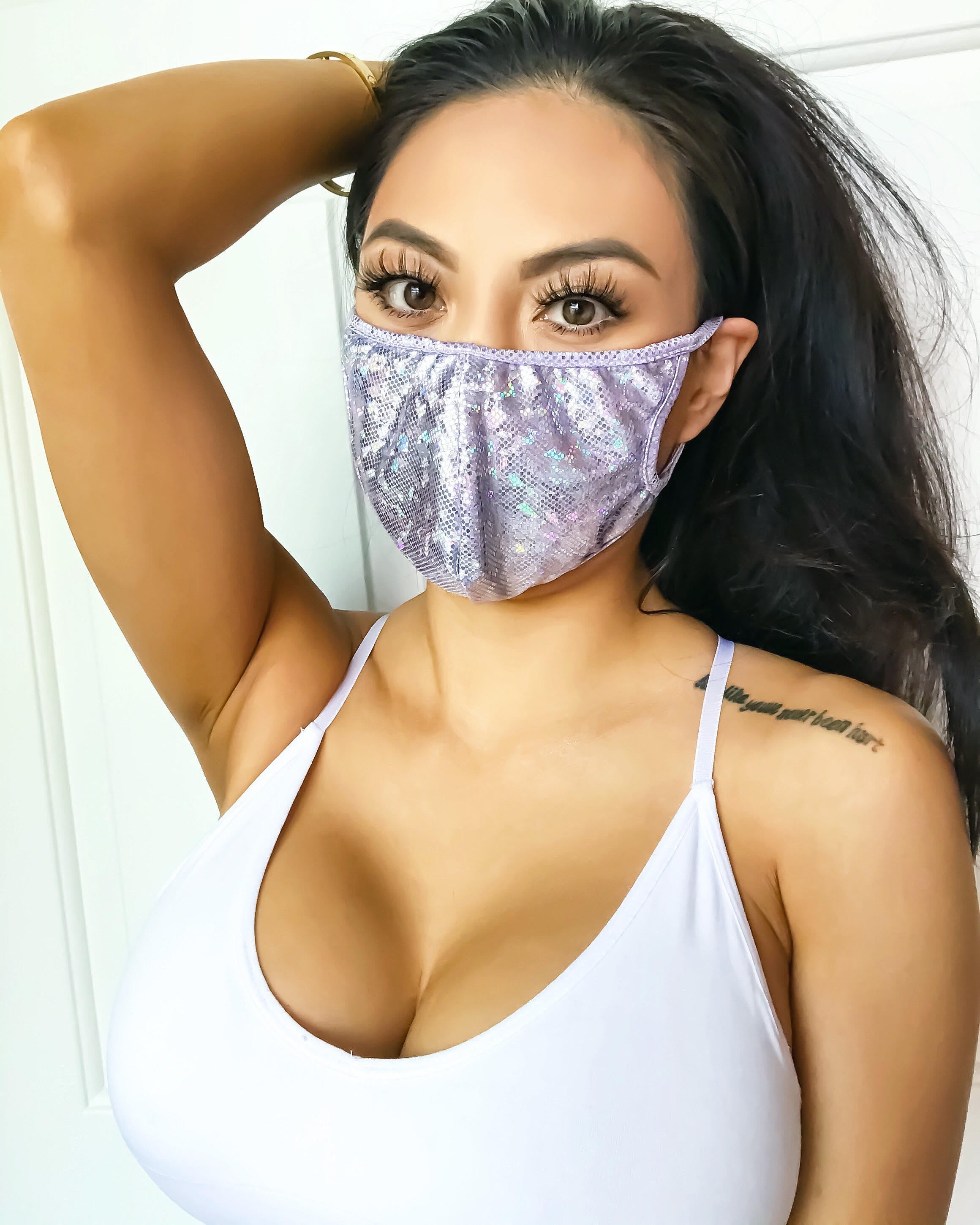 Multi-Layered Face Mask - Lavender