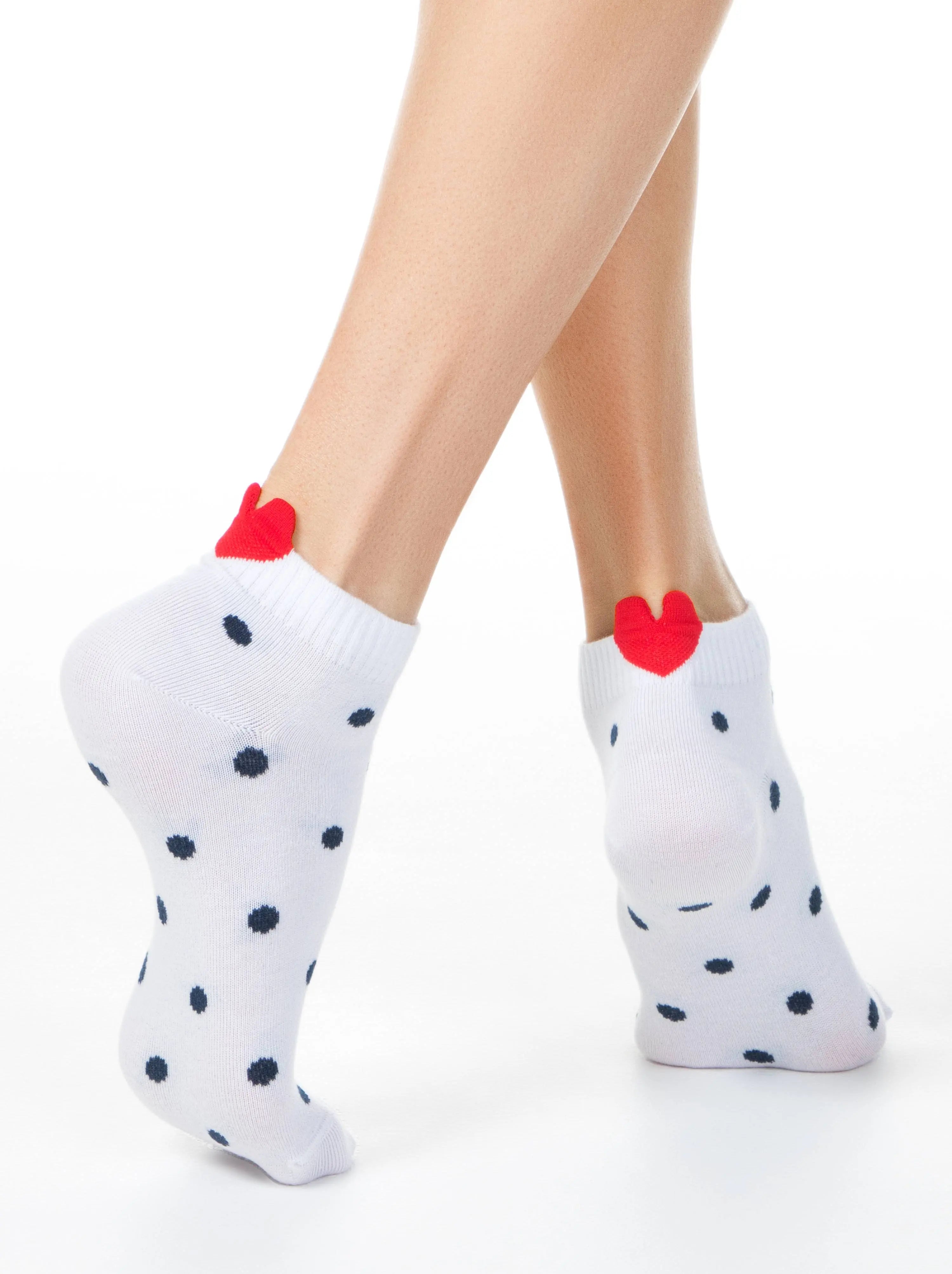 Cotton Ankle Socks Conte Active - Polka Dots 222