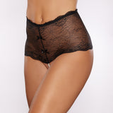 Passion & Pearl High Waist Lace Thong