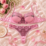 Rosalie Blush Pink Push-Up Bra & Panty Set