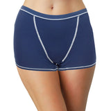 Modal Short with Contrast Stitching