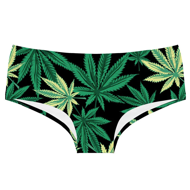 Green Leaf Allover Panty