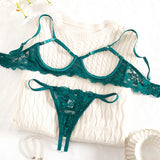 Seraphina Open Cup & Crotchless Panty Set
