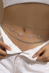 Faux Pearl Belly Chain