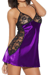 Plus Size Satin and Lace Nightie