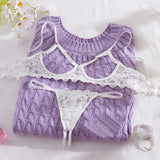Seraphina Open Cup & Crotchless Panty Set