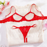 Seraphina Open Cup & Crotchless Panty Set