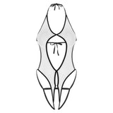 Lassy Crotchless Sheer Bodysuit