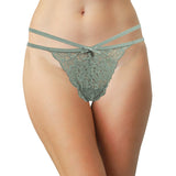 Lace Thong with Elastic Straps, XS- 2X