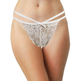 Lace Thong with Elastic Straps, XS- 2X