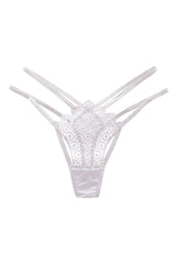 Strappy Geo Embroidered Thong