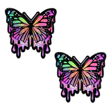 Butterfly Melt Trippy Glitter Rainbow Nipple Pasties by Pastease®