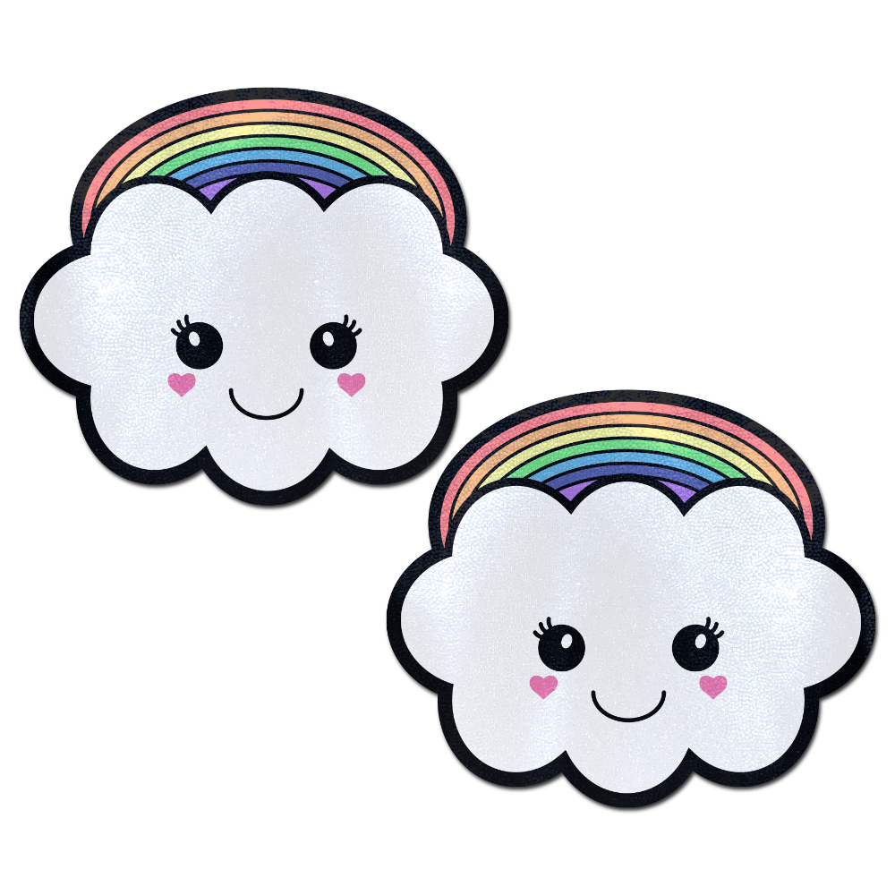 Rainbow Kawaii Cloud Nipple Pasties by Pastease®