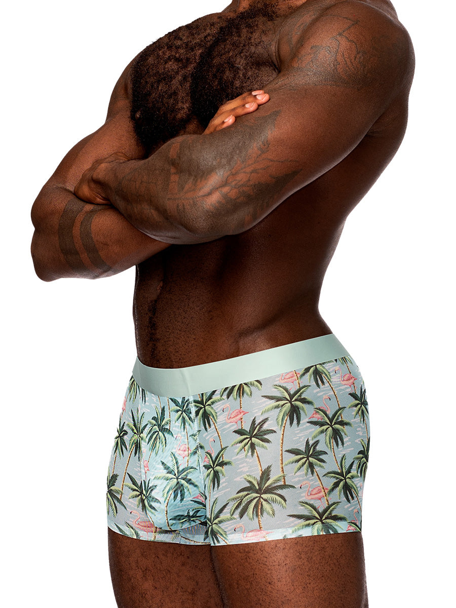"Sheer Prints - Seamless Sheer Short - Small - Flamingo MP-SMS011FLSM"