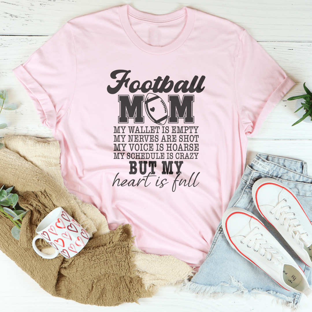 Football Mom My Wallet Is Empty Tee
