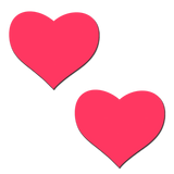Love: Glow in the Dark Neon Heart Pasties Nipple Covers by Pastease®