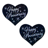 Love: 'Happy Anniversary' Heart Nipple Pasties by Pastease®