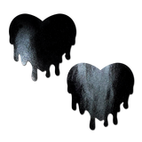 Melty Heart: Patent Leather Fetish Vinyl Melty Heart Nipple Pasties by Pastease®