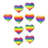 Body Minis: 10 Mini Rainbow Hearts Nipple & Body Pasties by Pastease®