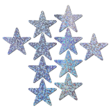 Body Minis: 10 Mini Silver Glitter Stars Nipple & Body Pasties by Pastease® o/s