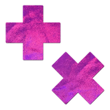 Holographic Plus X Nipple Pasties by Pastease® o/s