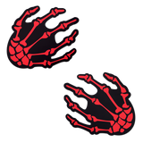 Boney Skeleton Hands on Black Nipple Pasties by Pastease®