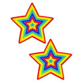 Star: Velvet Rainbow Pumping Nipple Pasties by Pastease®